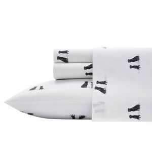 Full Printed Pattern Percale Cotton Sheet Set Labrador - Eddie Bauer